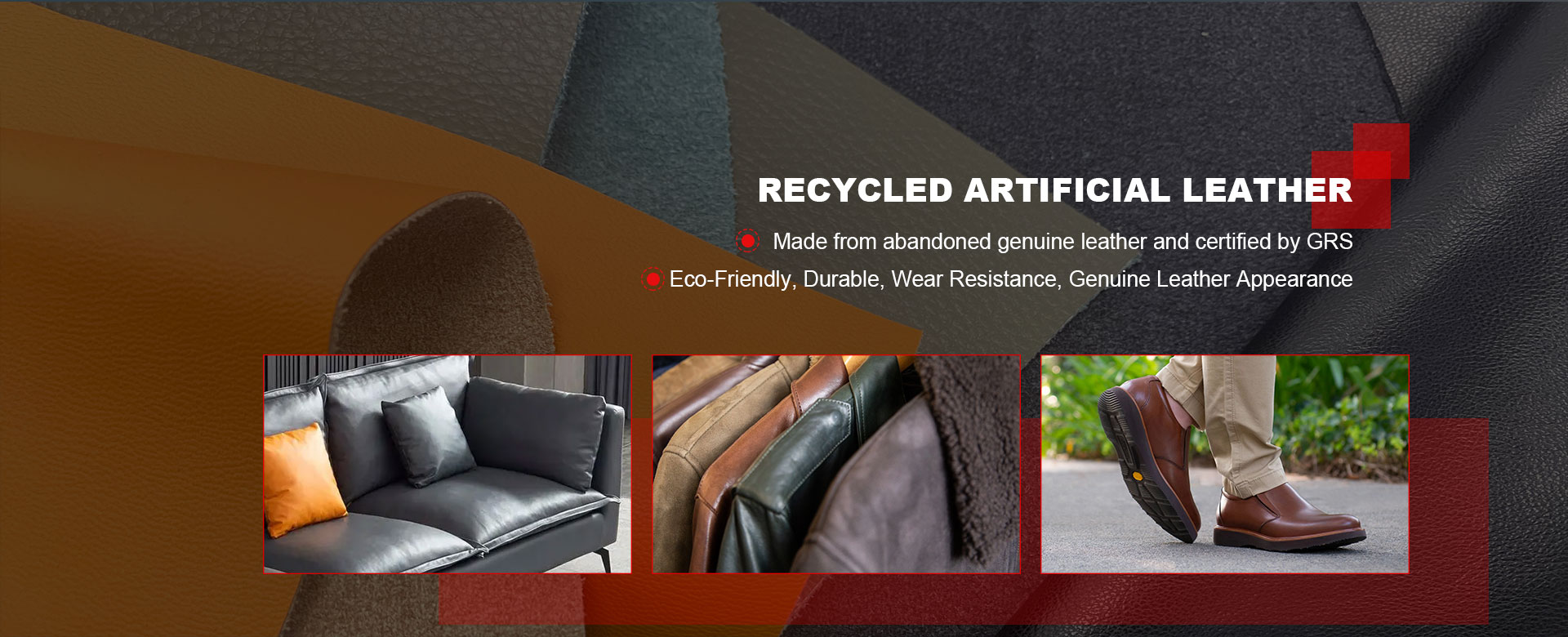 Fabrik für recyceltes Kunstleder